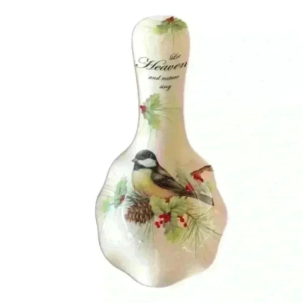 Cracker Barrel Christmas Spoon Rest Season Of Peace Red Cardinal Bird
